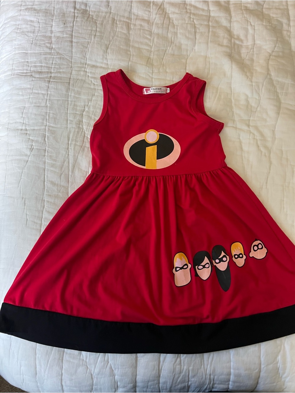 Disney Red Incredibles Girls' Costume Dress